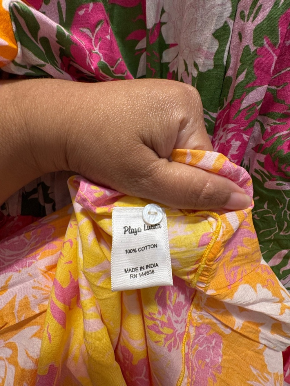 PLAYA LUCILA Floral Printed Maxi Dress Size XL NWT - Picture 5 of 5
